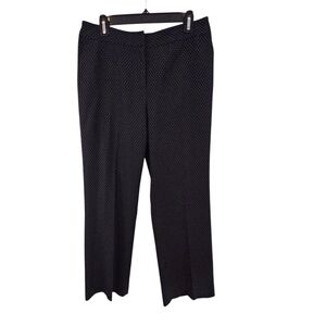 3/$25 Trousers Etc Size 8 Black White Polka Dot Dress Pants